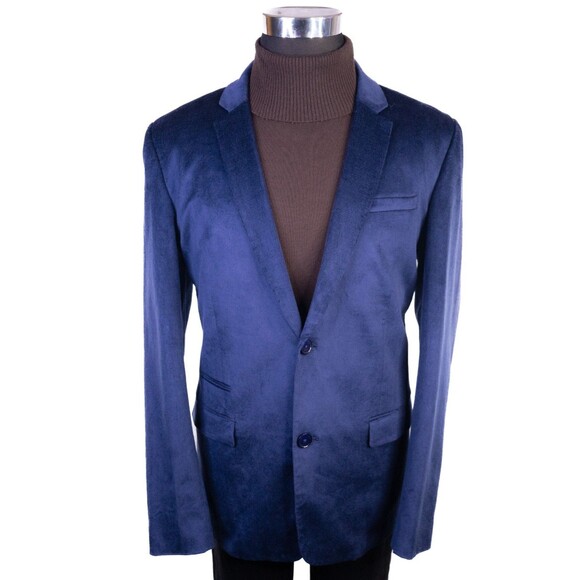 GUESS DEAN Sport Coat Jacket Casual Blazer Sz XL (46) Blue Two Button Cotton EUC - Picture 3 of 15